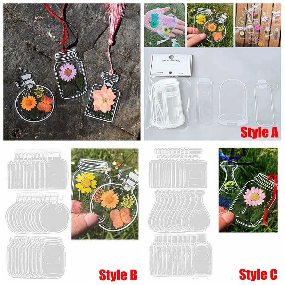 30Pcs DIY Transparent Dried Fl – Dried Flower Bookmark Bewertung und Preis