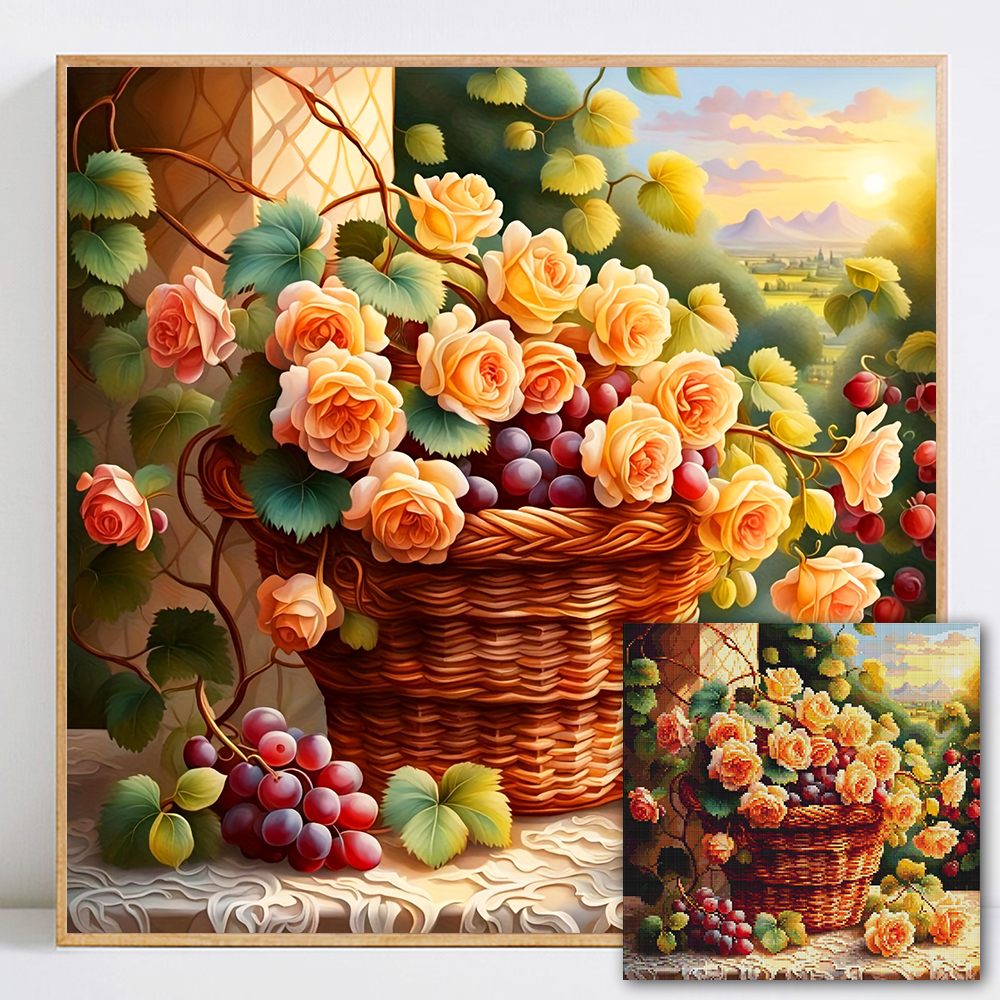 Flower Diamond Painting Kit Fu – Photo Mosaic Print Bewertung und Preis