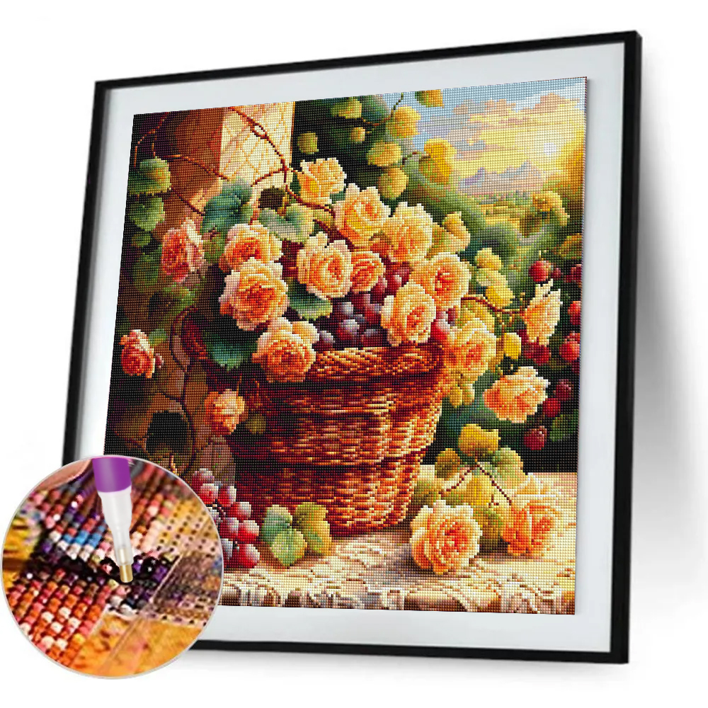 Flower Diamond Painting Kit Fu – Photo Mosaic Print Bewertung und Preis