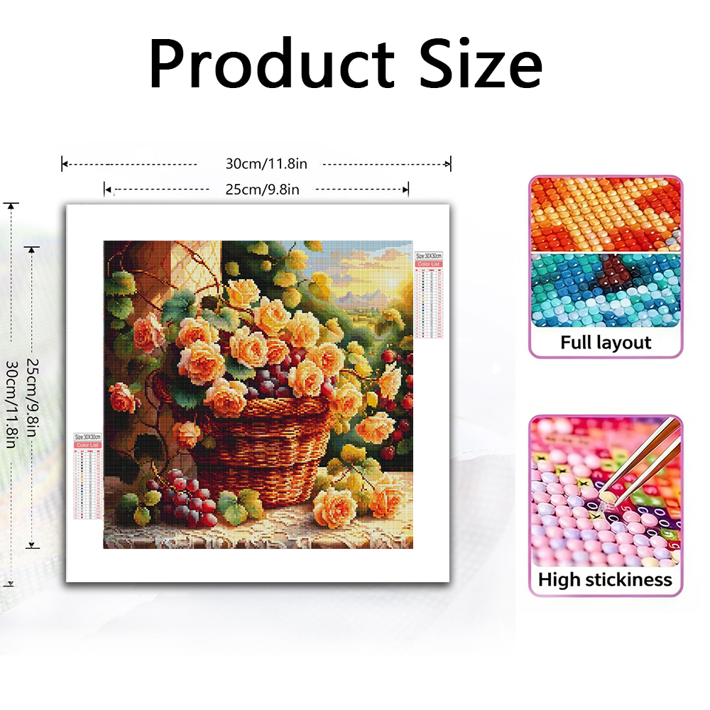 Flower Diamond Painting Kit Fu – Photo Mosaic Print Bewertung und Preis