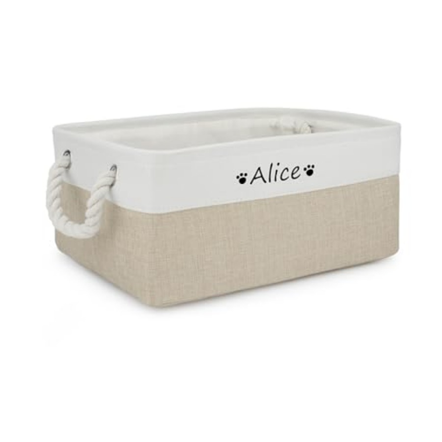Dog Toy Basket, Dog Toy Bin Bo – Personalized Name Box Bewertung und Preis