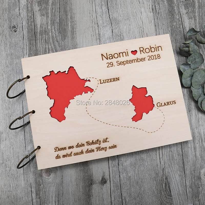 Rustic personalized wedding gu – Custom Photo Book Bewertung und Preis