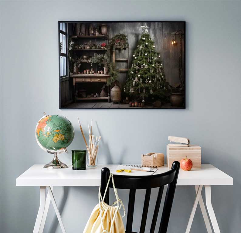 1pc frameless Large Christmas  – Family Tree Print Bewertung und Preis
