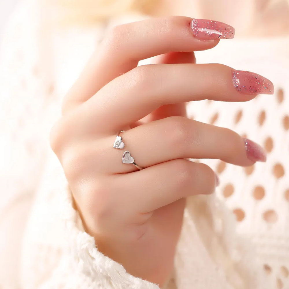 COOLTIME Custom Heart Initial  – Initial Ring Custom Bewertung und Preis