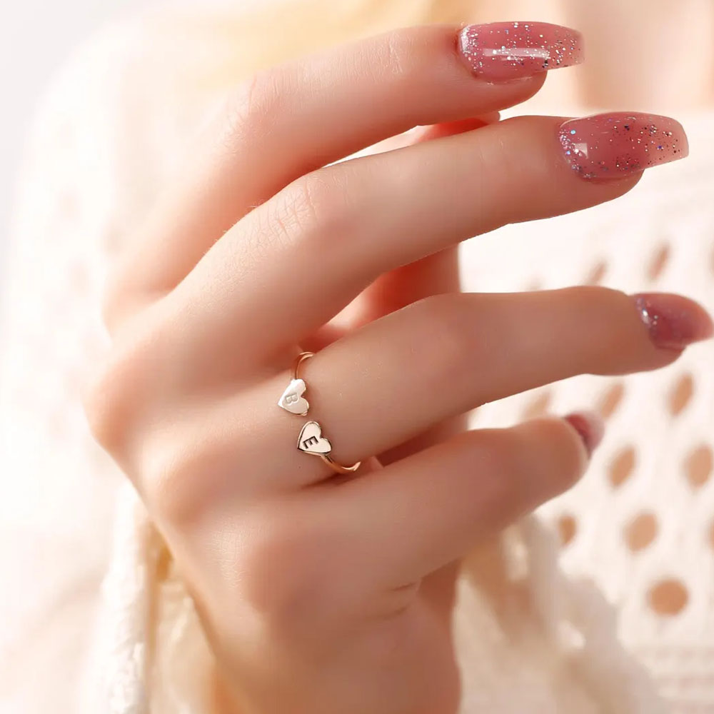 COOLTIME Custom Heart Initial  – Initial Ring Custom Bewertung und Preis