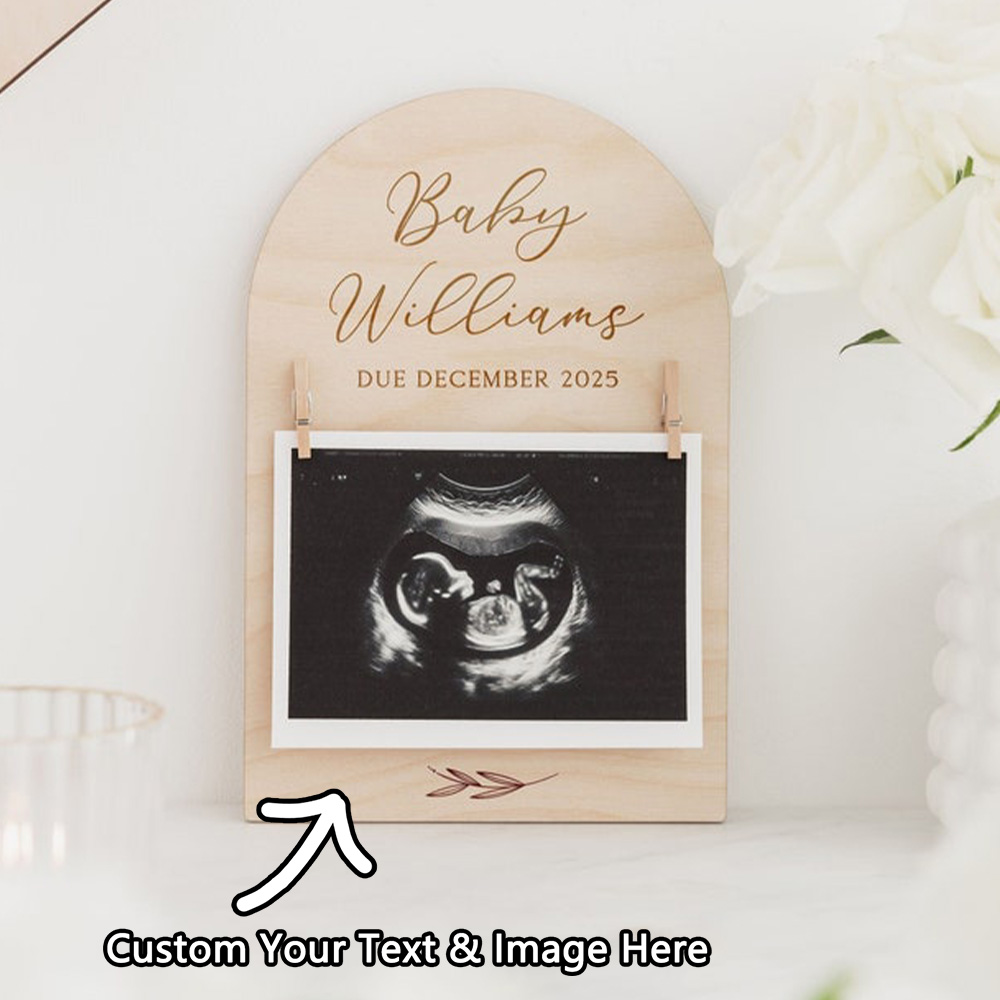 Personalised Pregnancy Announc – Engraved Wood Frame Bewertung und Preis