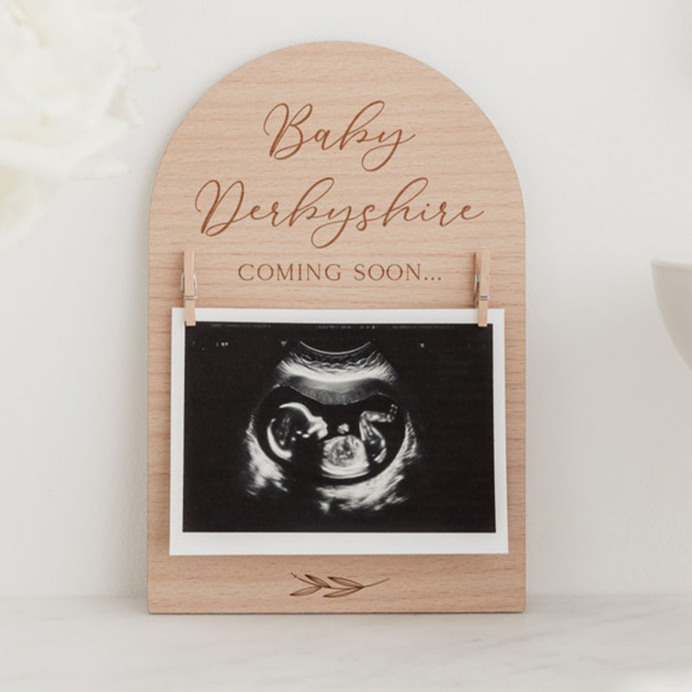 Personalised Pregnancy Announc – Engraved Wood Frame Bewertung und Preis