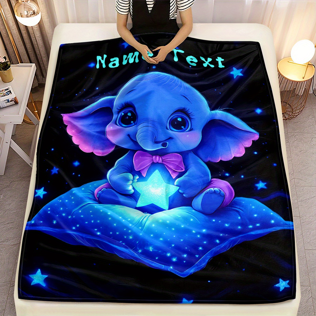 Personalized Cute Blue Elephan – Custom Night Sky Bewertung und Preis