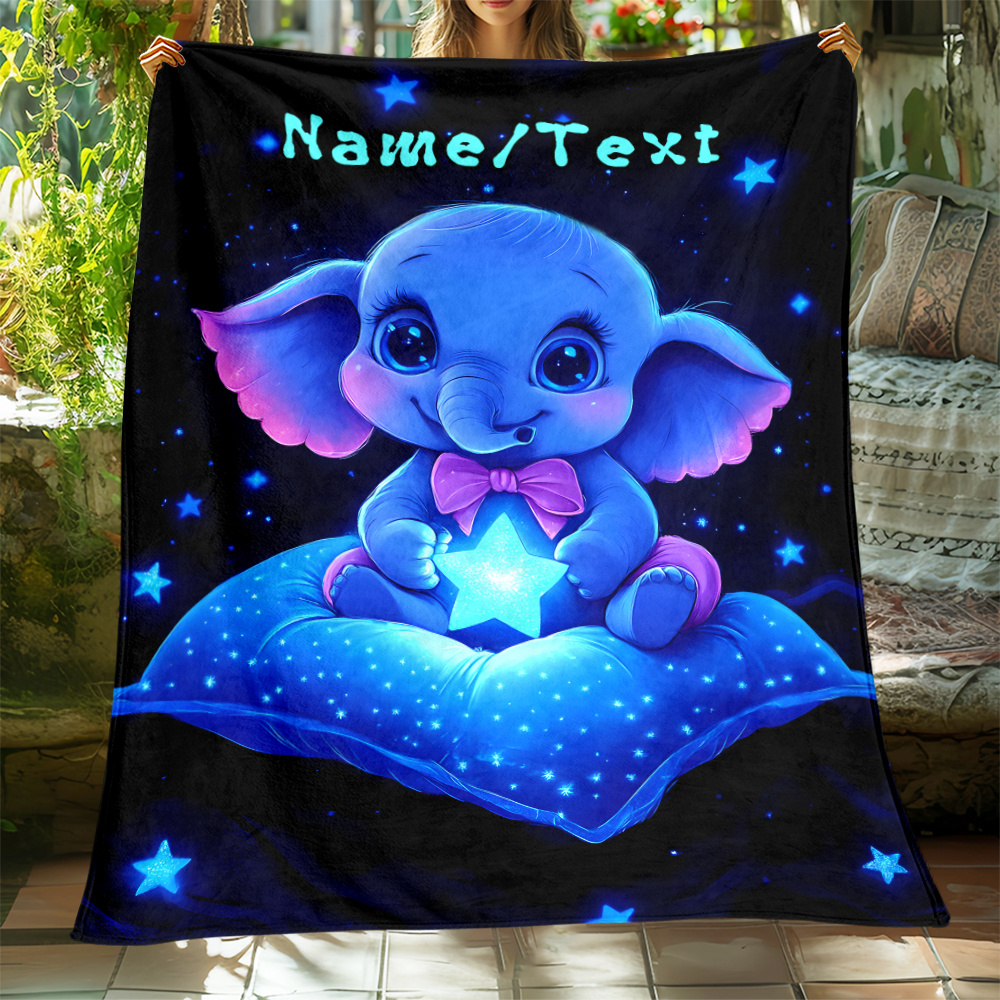 Personalized Cute Blue Elephan – Custom Night Sky Bewertung und Preis