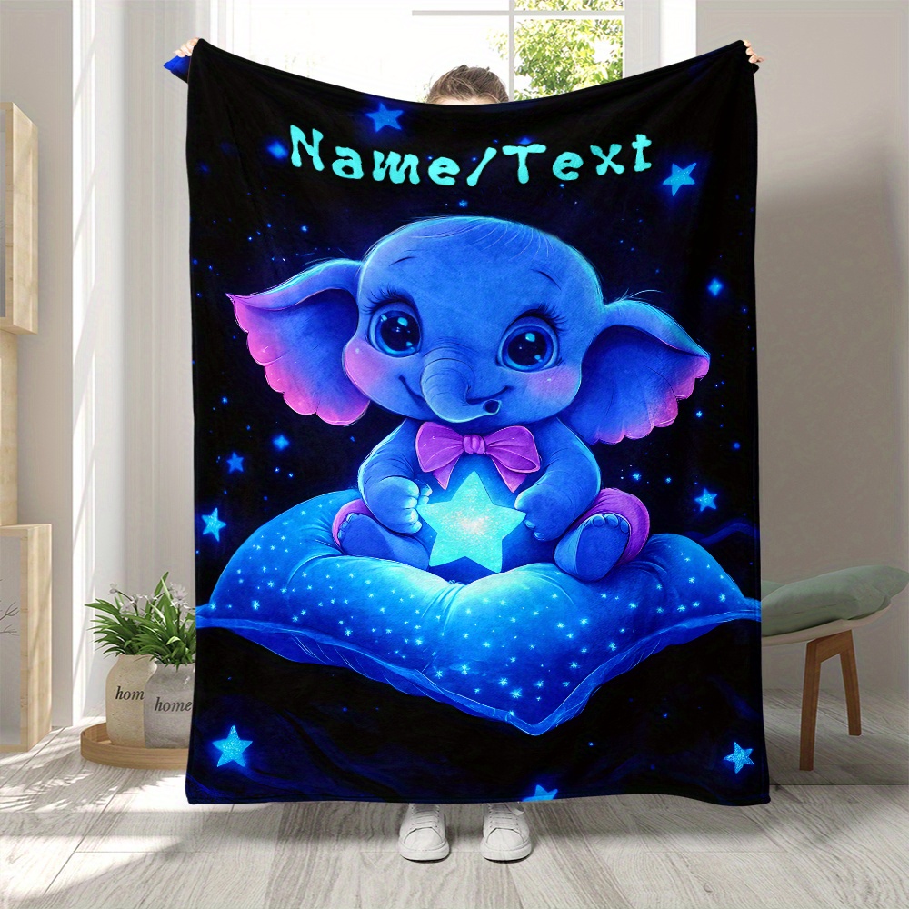 Personalized Cute Blue Elephan – Custom Night Sky Bewertung und Preis