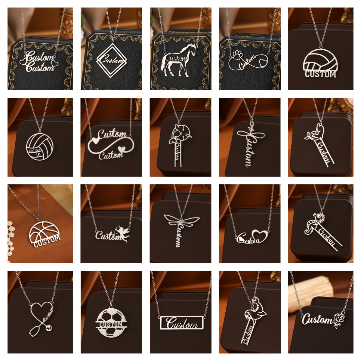 1pc Stainless Steel Customized – Name Necklace Custom Bewertung und Preis