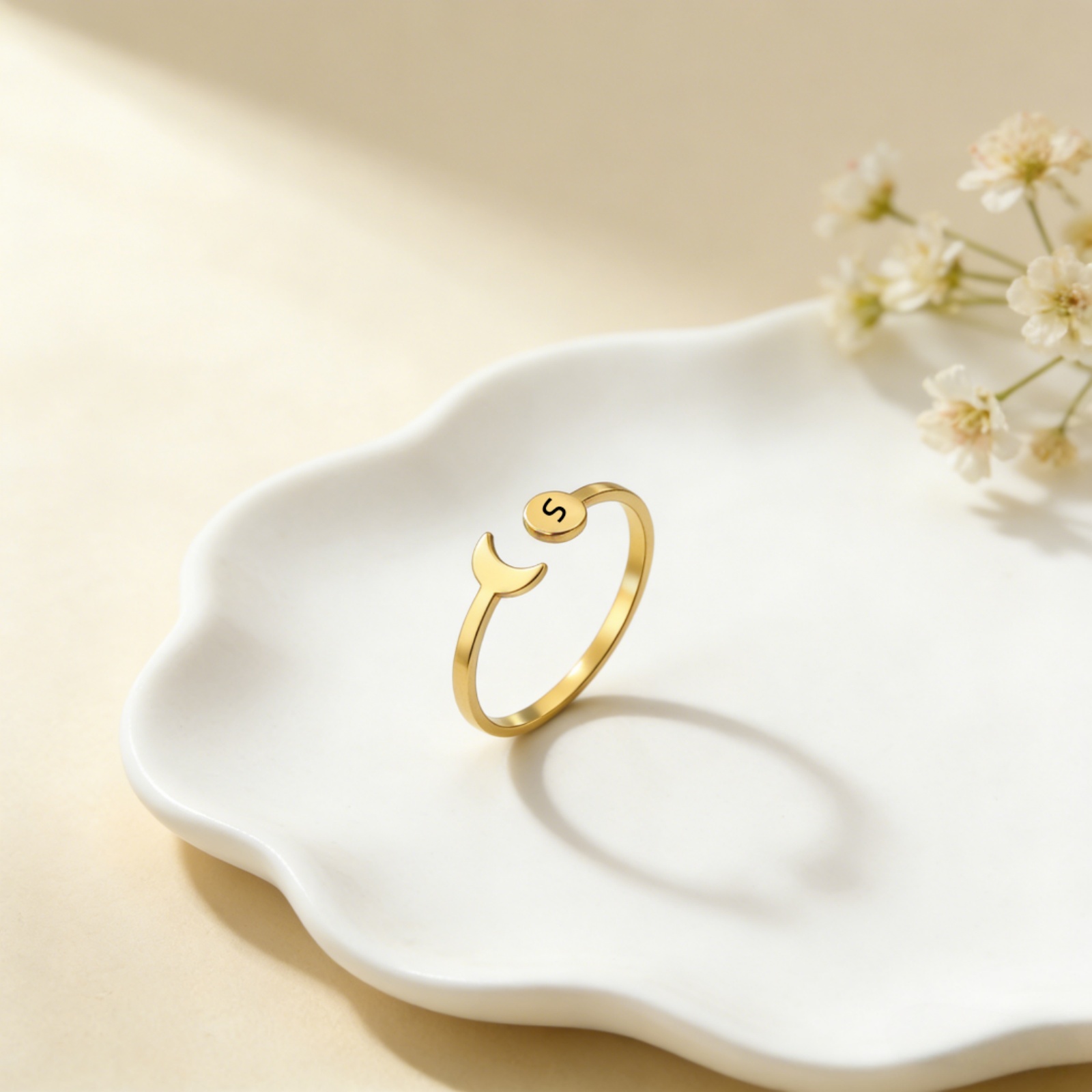 Customized Name A-Z Initial Re – Initial Ring Custom Bewertung und Preis