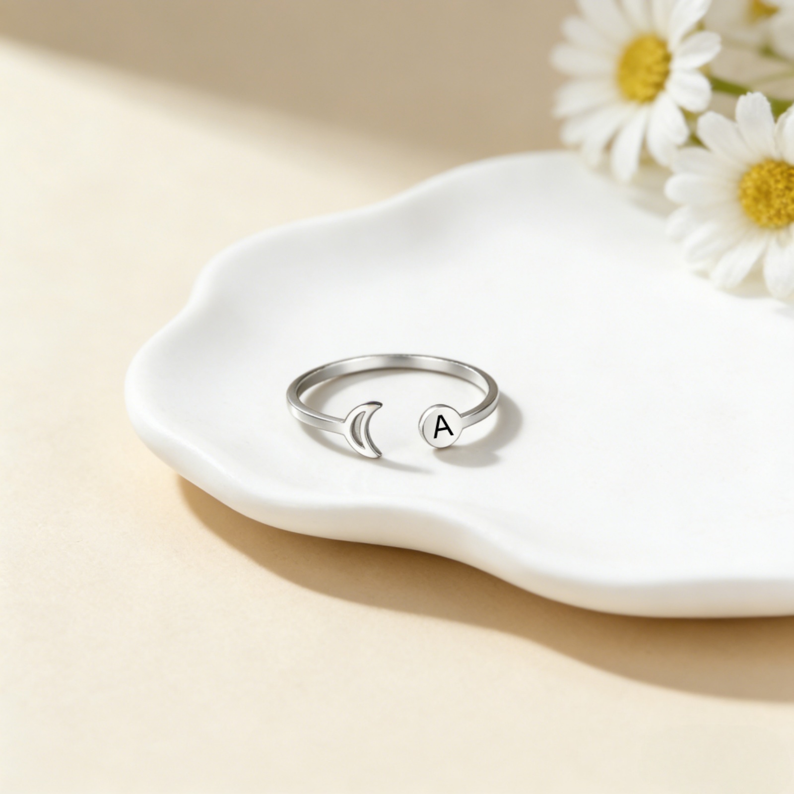 Customized Name A-Z Initial Re – Initial Ring Custom Bewertung und Preis