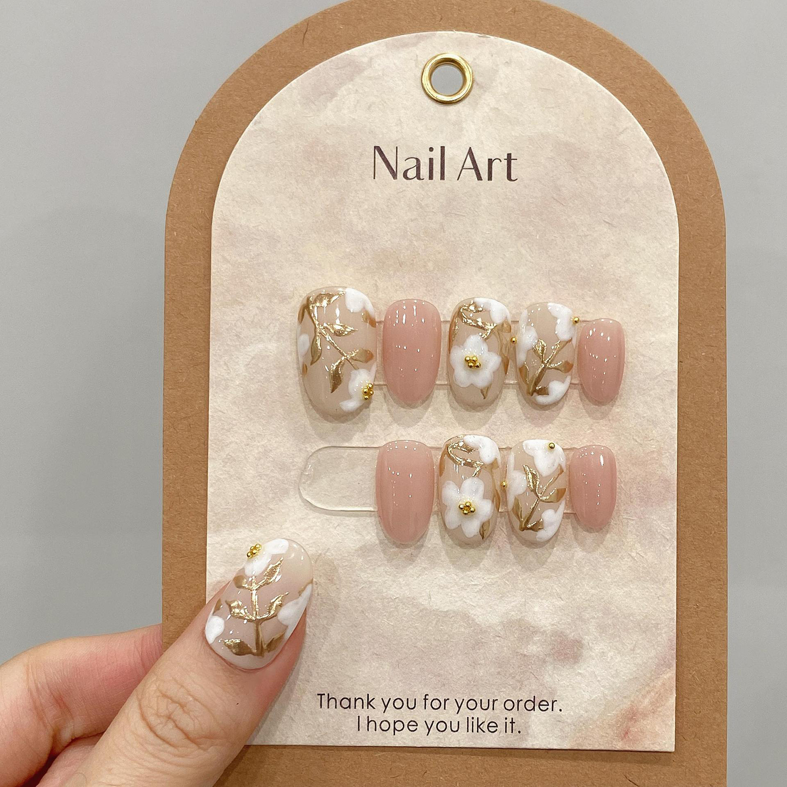 Handmade Press on Nails with W – Pressed Flower Art Bewertung und Preis