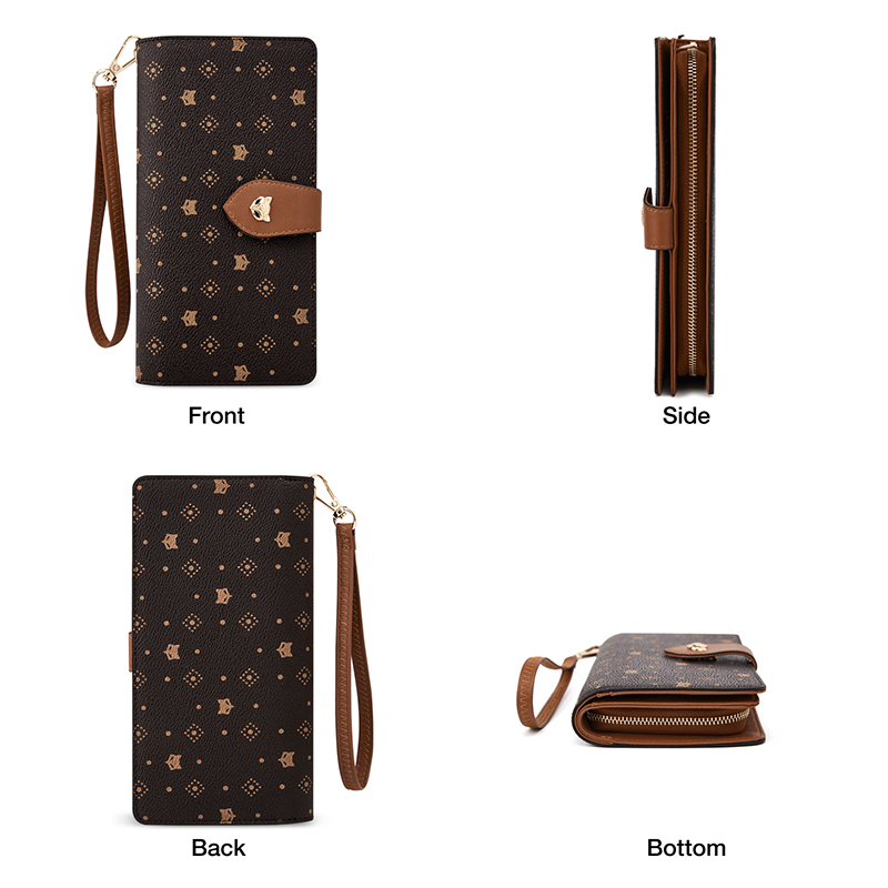 FOXER Women Long Wallet Card & – Monogram Keychain Leather Bewertung und Preis