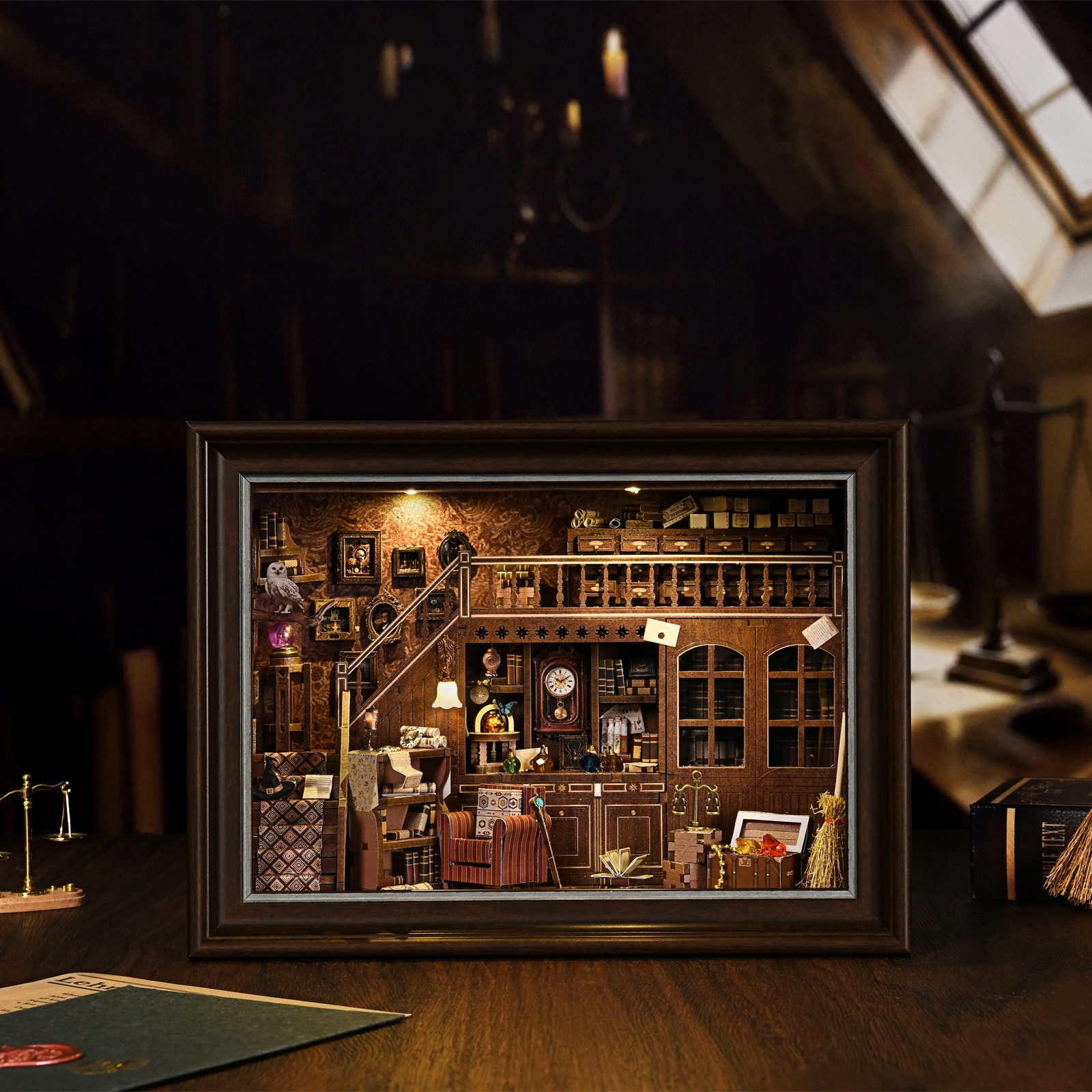 Book Nook Kit Secret Attic DIY – Engraved Wood Frame Bewertung und Preis