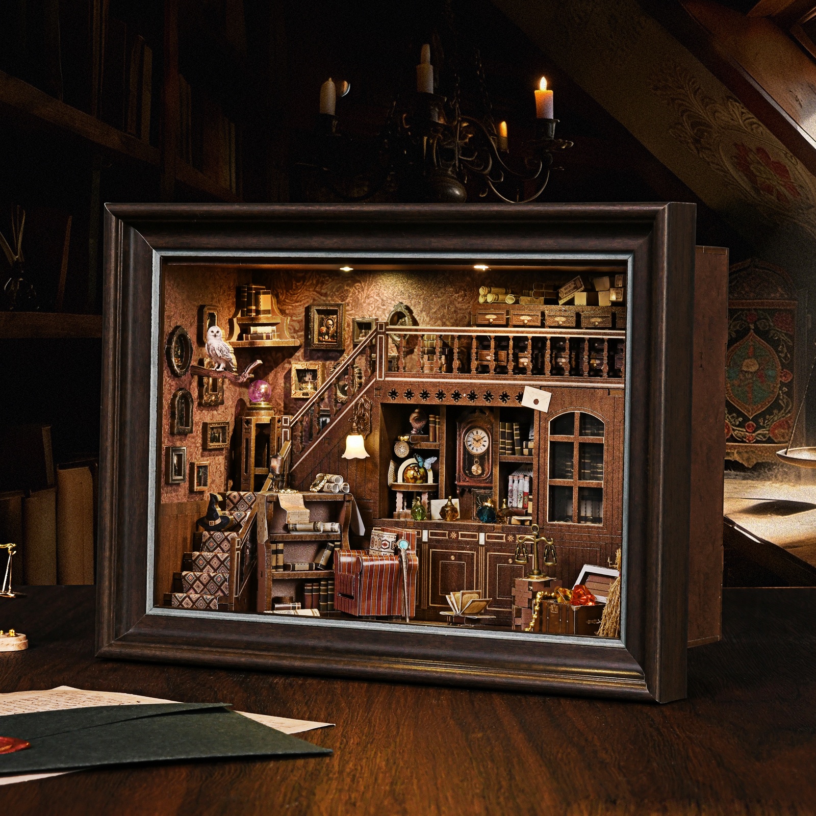 Book Nook Kit Secret Attic DIY – Engraved Wood Frame Bewertung und Preis