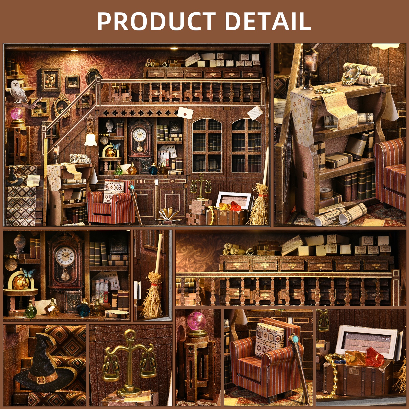Book Nook Kit Secret Attic DIY – Engraved Wood Frame Bewertung und Preis