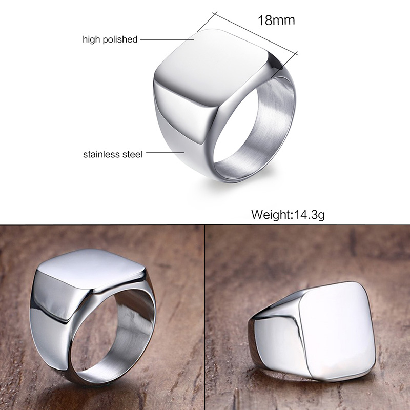 Vnox Retro Initials Signet Rin – Initial Ring Custom Bewertung und Preis