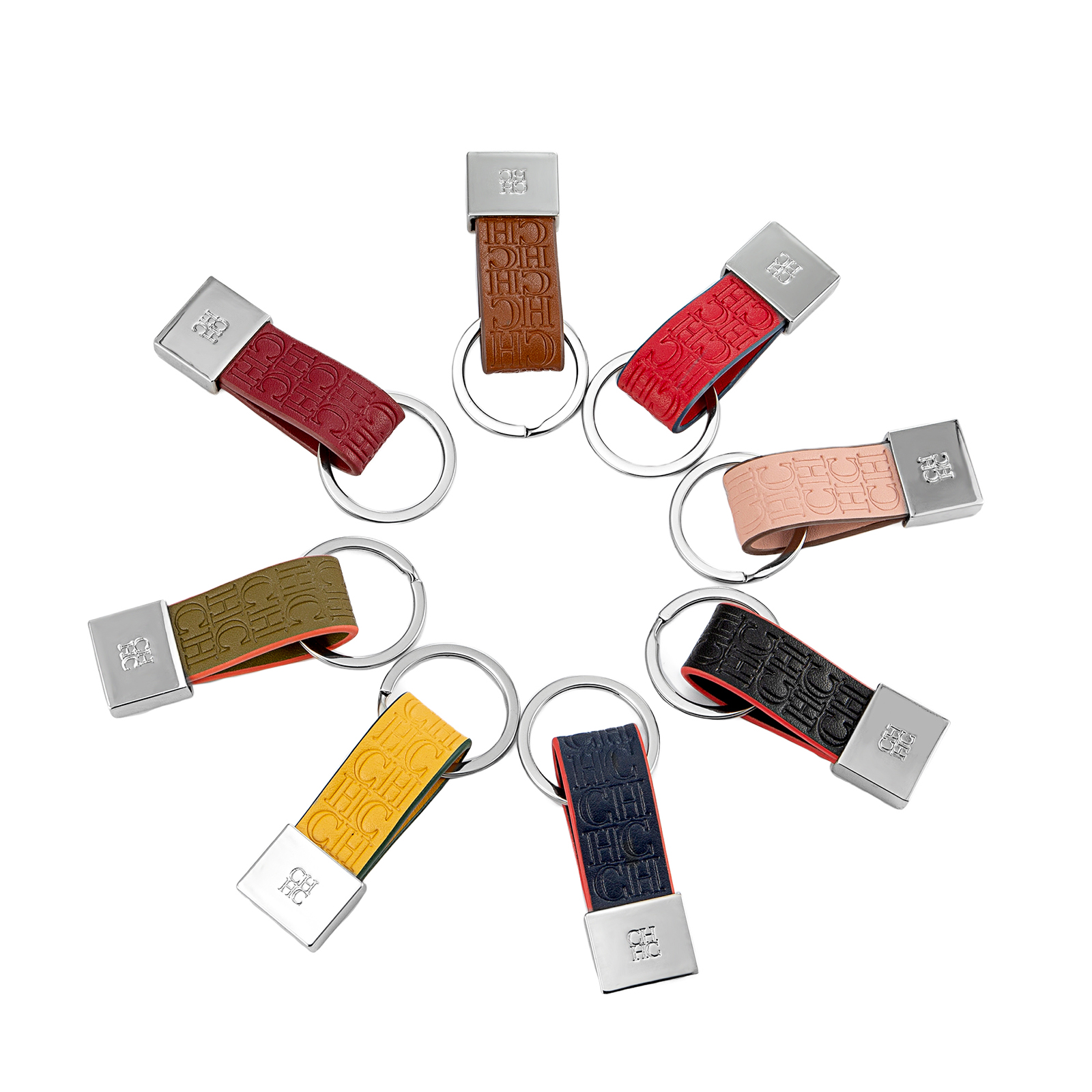 CH Embossed Monogram Leather K – Monogram Keychain Leather Bewertung und Preis