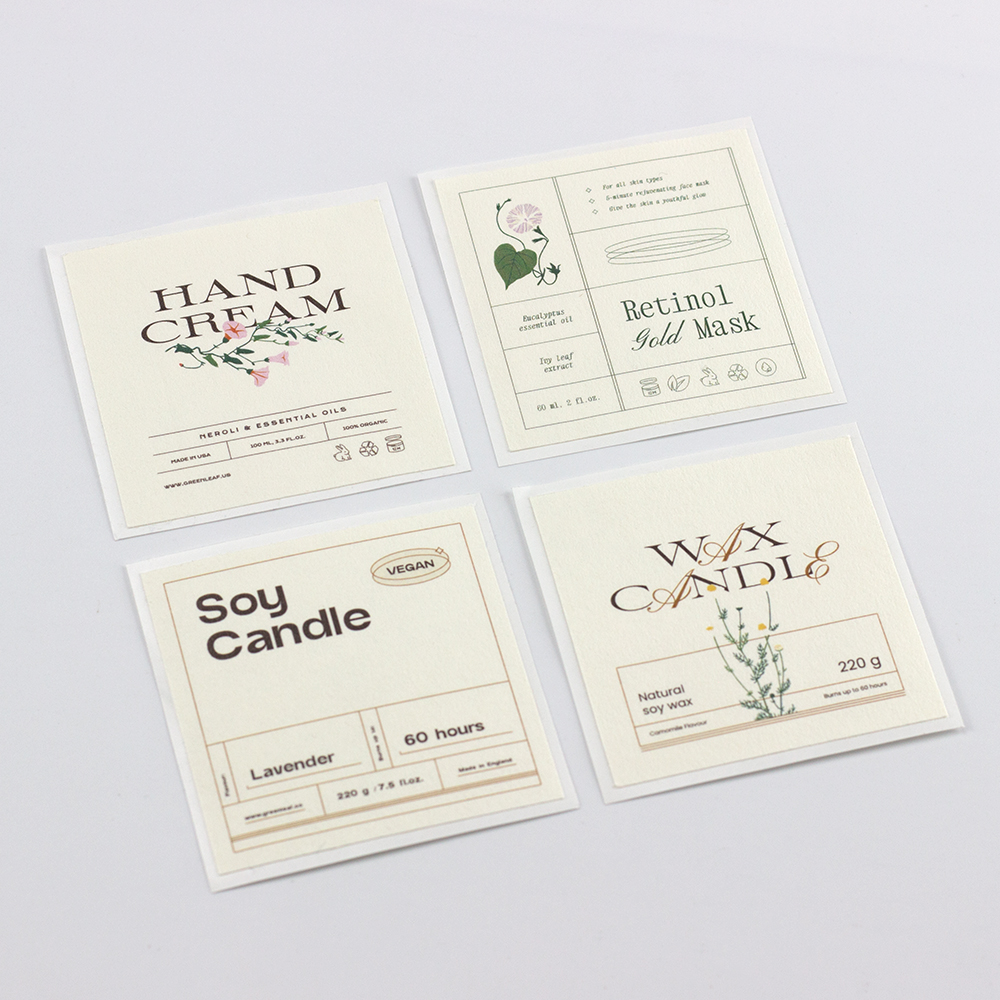 Custom Logo Printing Adhesive  – Personalised Candle Label Bewertung und Preis