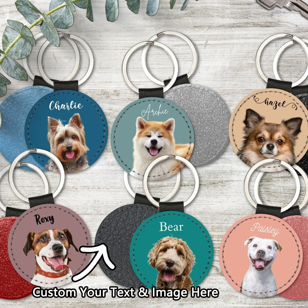 Custom Pet Photo Keychain Pers – Pet Portrait Custom Bewertung und Preis