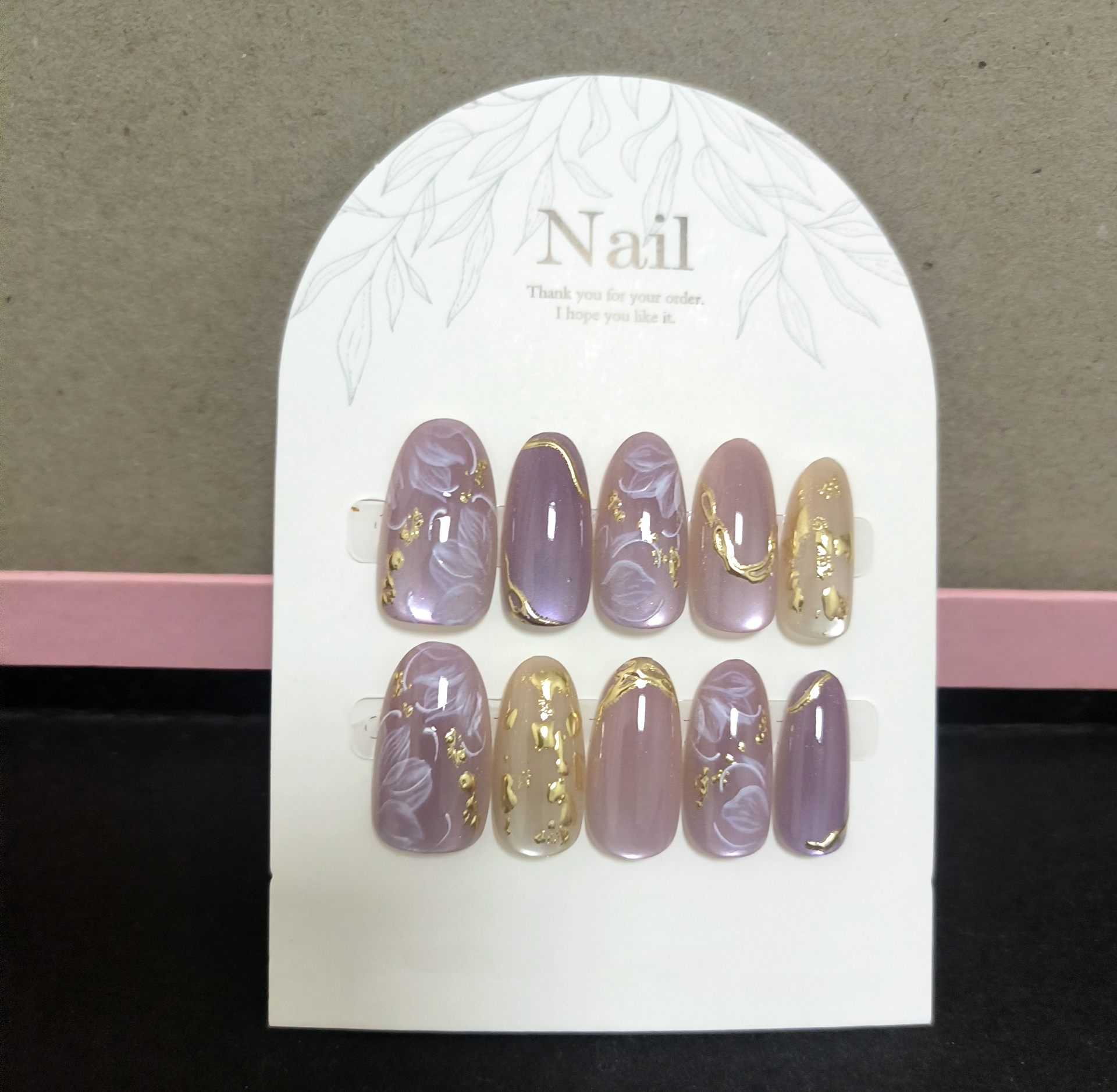 10pcs Handmade Press On Nails  – Pressed Flower Art Bewertung und Preis