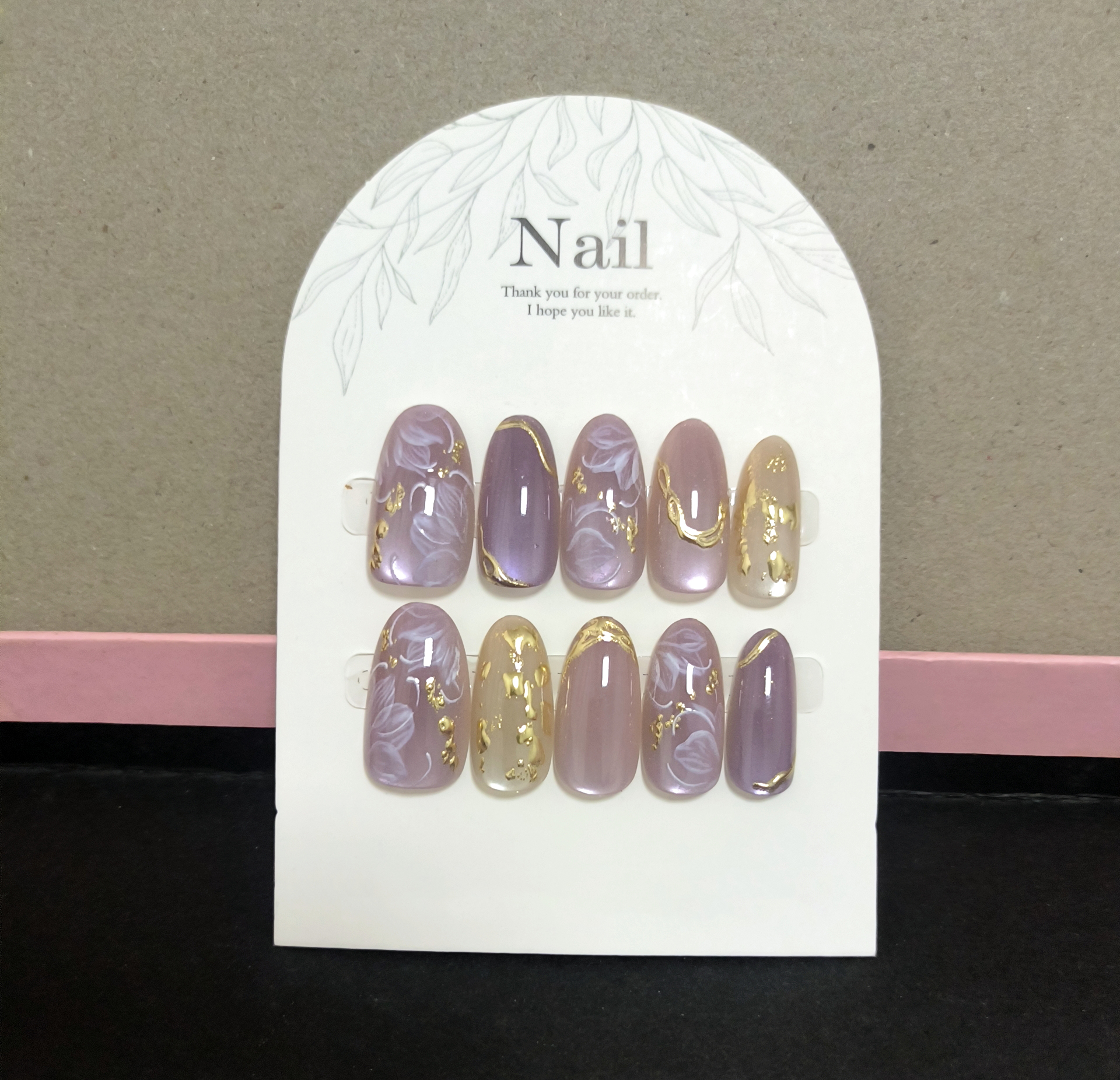 10pcs Handmade Press On Nails  – Pressed Flower Art Bewertung und Preis