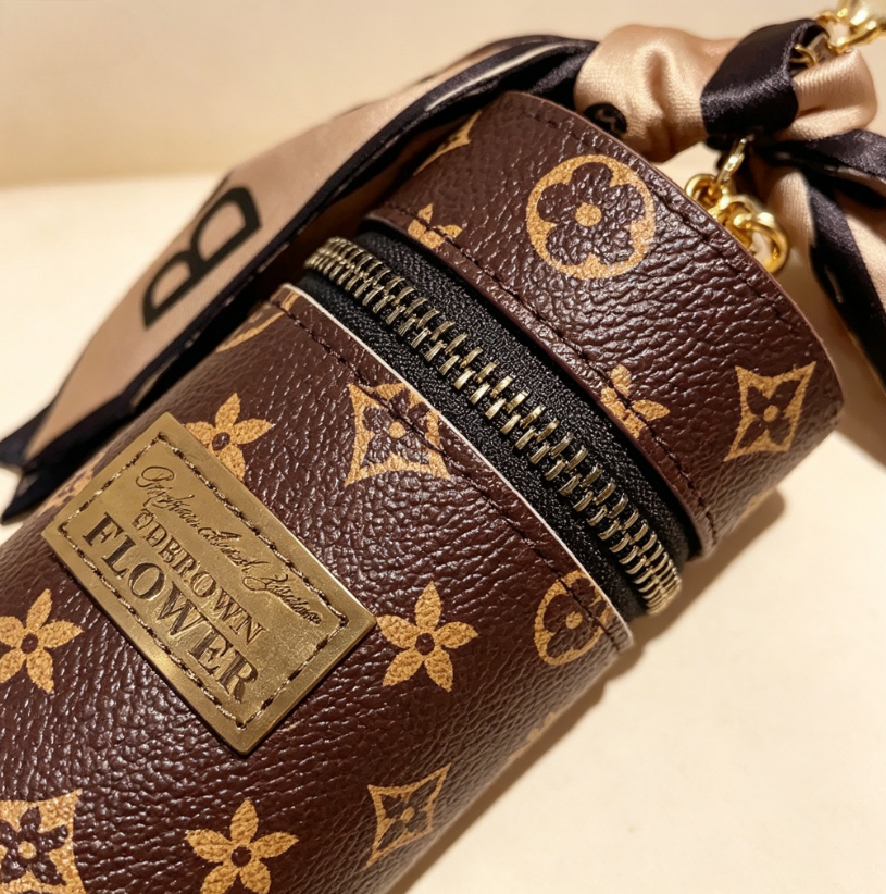 Vintage Brown Monogram Print C – Monogram Keychain Leather Bewertung und Preis