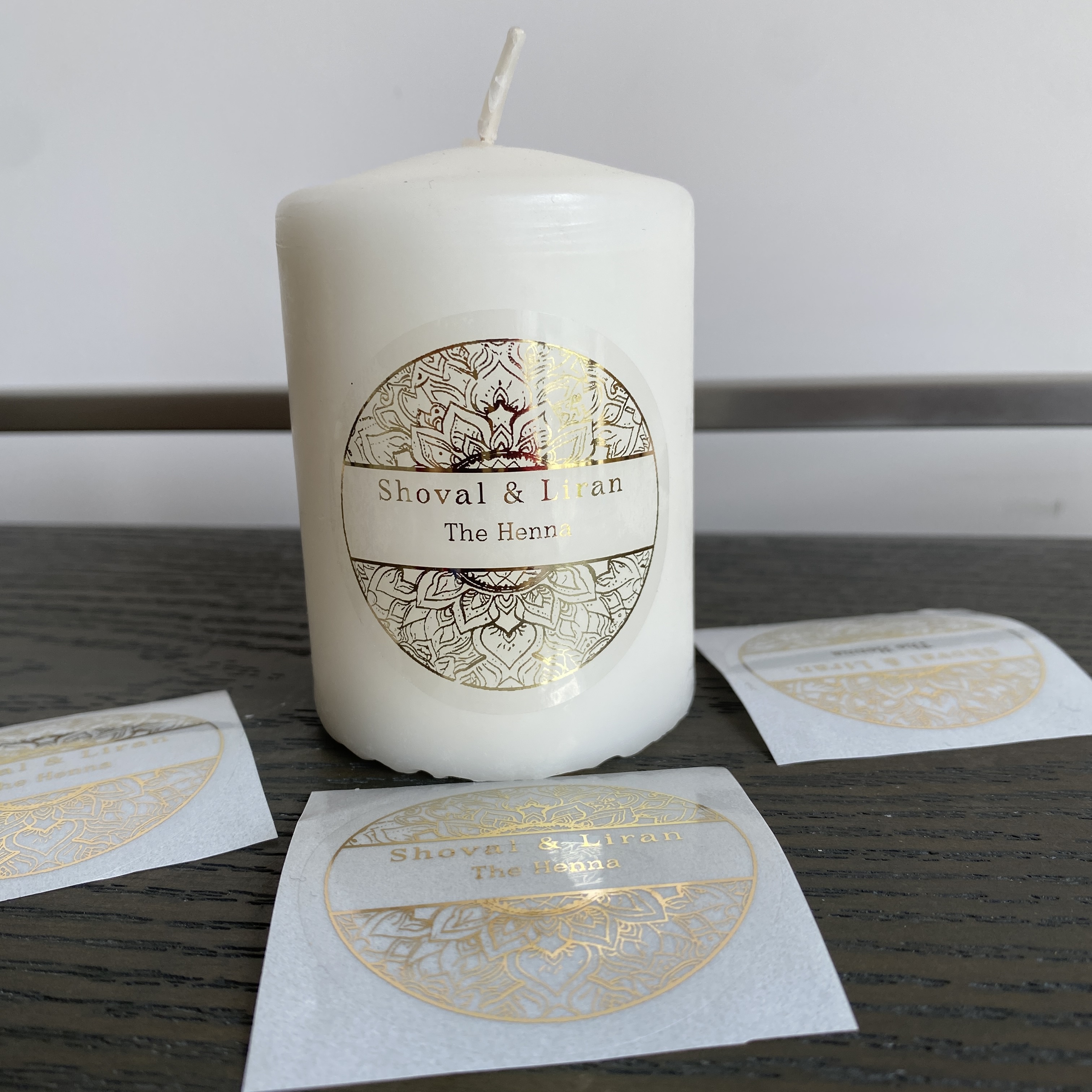 Custom henna day candle sticke – Personalised Candle Label Bewertung und Preis