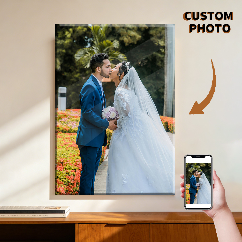 1 Pc Customized Photos on Canv – Engraved Wood Frame Bewertung und Preis