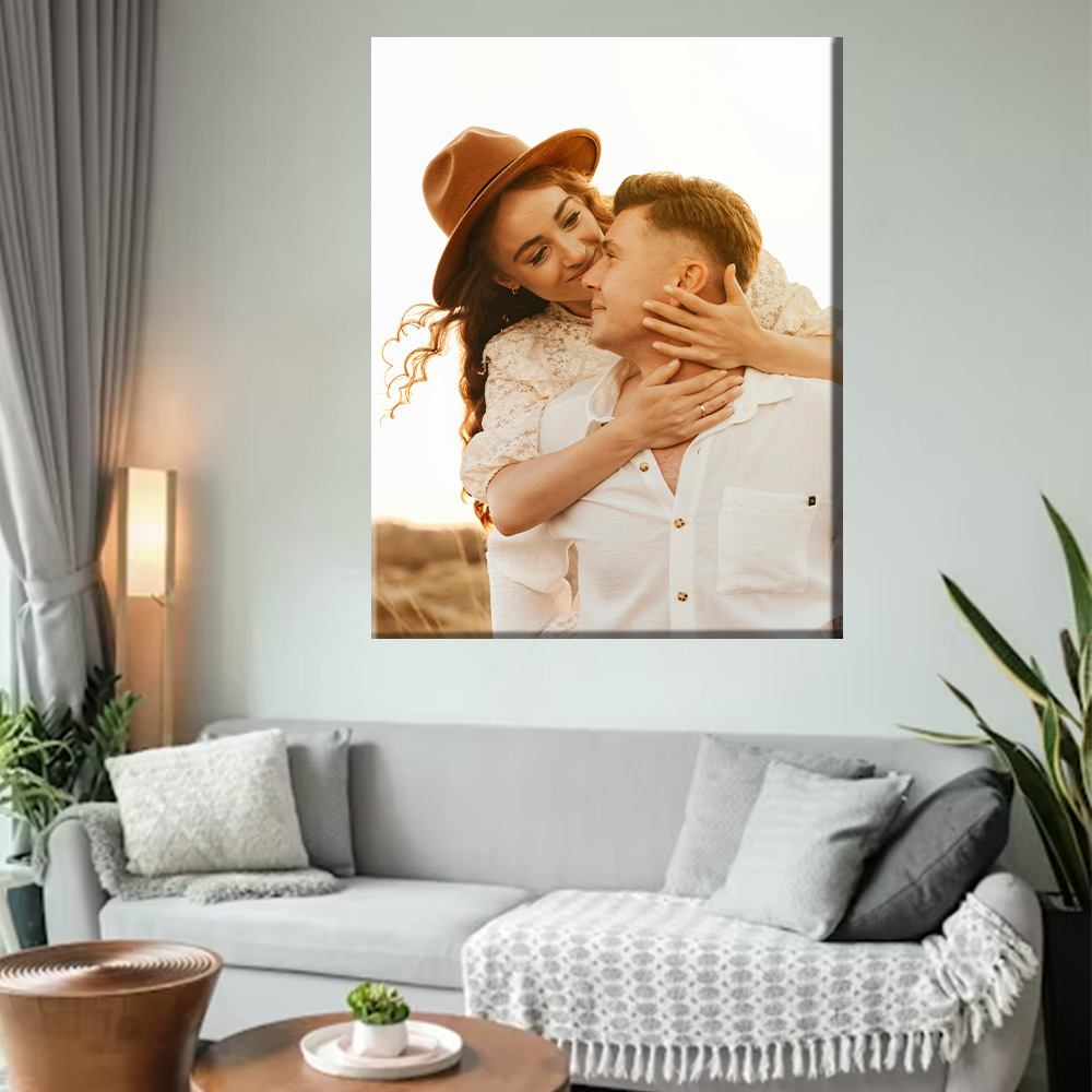 1 Pc Customized Photos on Canv – Engraved Wood Frame Bewertung und Preis