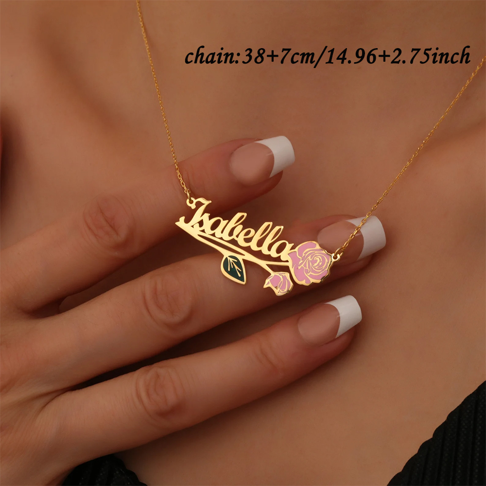 Personalized Colorfuls Birth F – Name Necklace Custom Bewertung und Preis