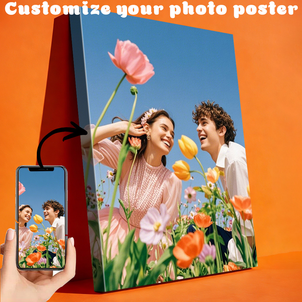 1 customized photo canvas, opt – Engraved Wood Frame Bewertung und Preis