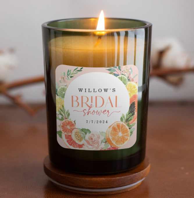 Custom Lemon Wedding Thank You – Personalised Candle Label Bewertung und Preis