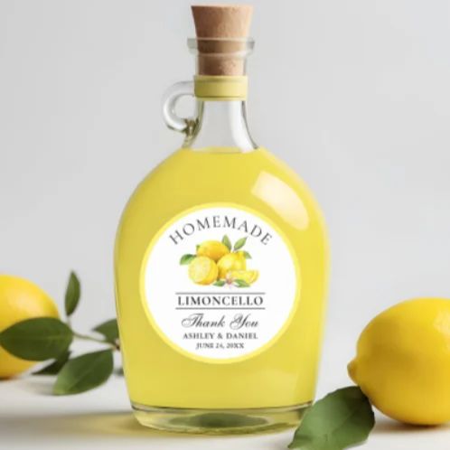 Custom Lemon Wedding Thank You – Personalised Candle Label Bewertung und Preis