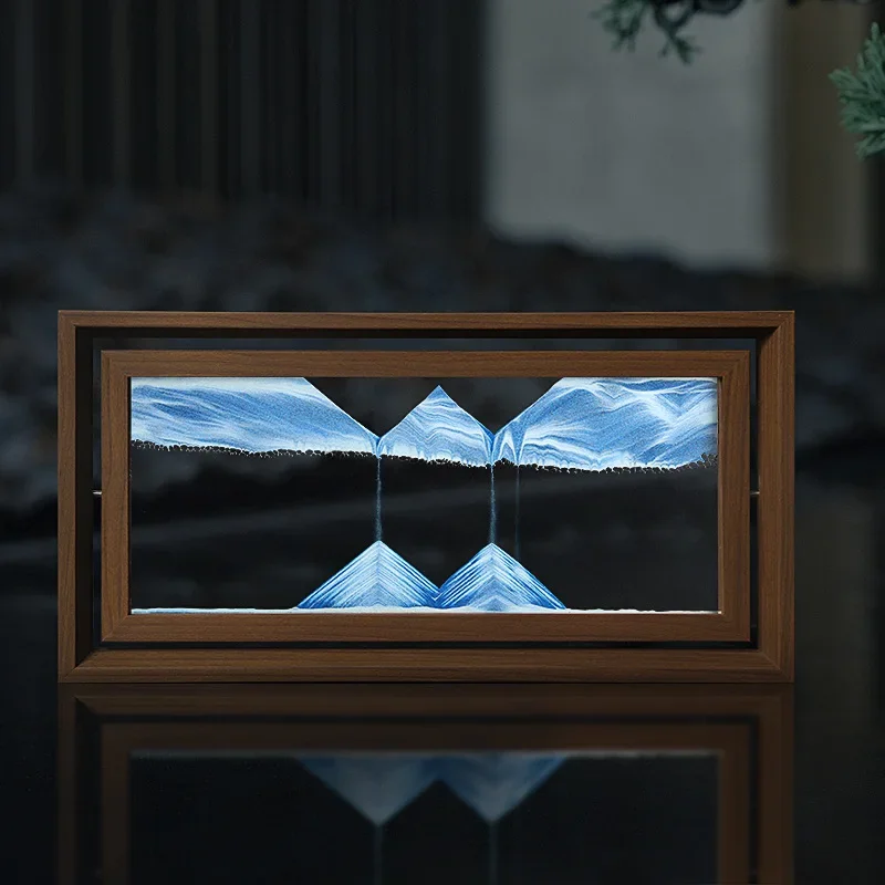 3D Rotatable Sandscape Moving  – Engraved Wood Frame Bewertung und Preis