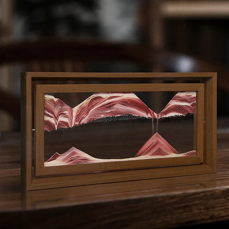 3D Rotatable Sandscape Moving  – Engraved Wood Frame Bewertung und Preis