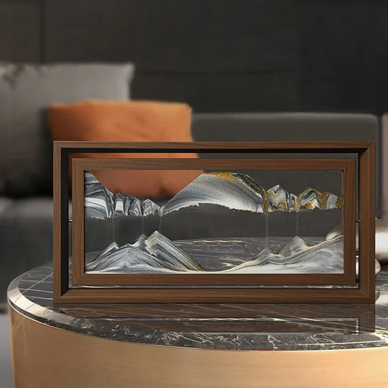 3D Rotatable Sandscape Moving  – Engraved Wood Frame Bewertung und Preis