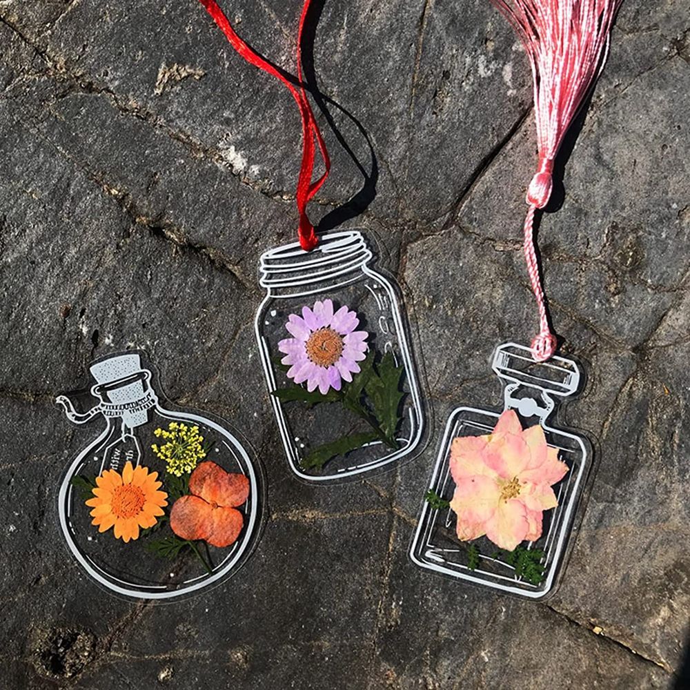 30Pcs Handmade DIY Transparent – Dried Flower Bookmark Bewertung und Preis
