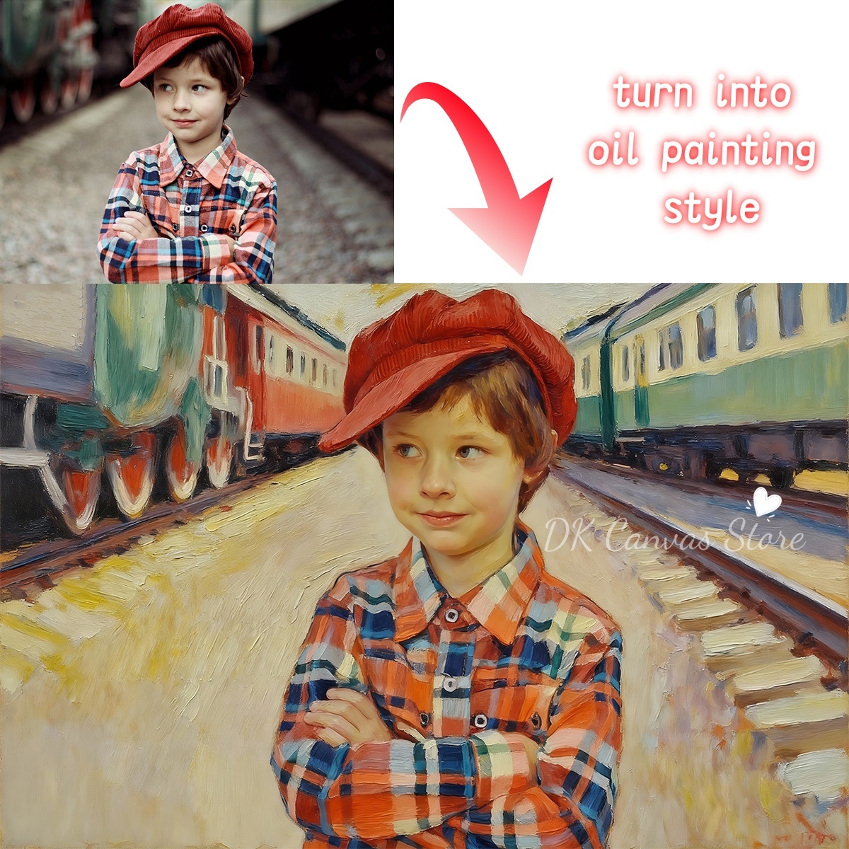 Personalized Custom Oil Painti – Pet Portrait Custom Bewertung und Preis