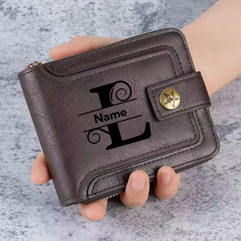 Men's Custom Wallet - Personal – Personalized Name Box Bewertung und Preis