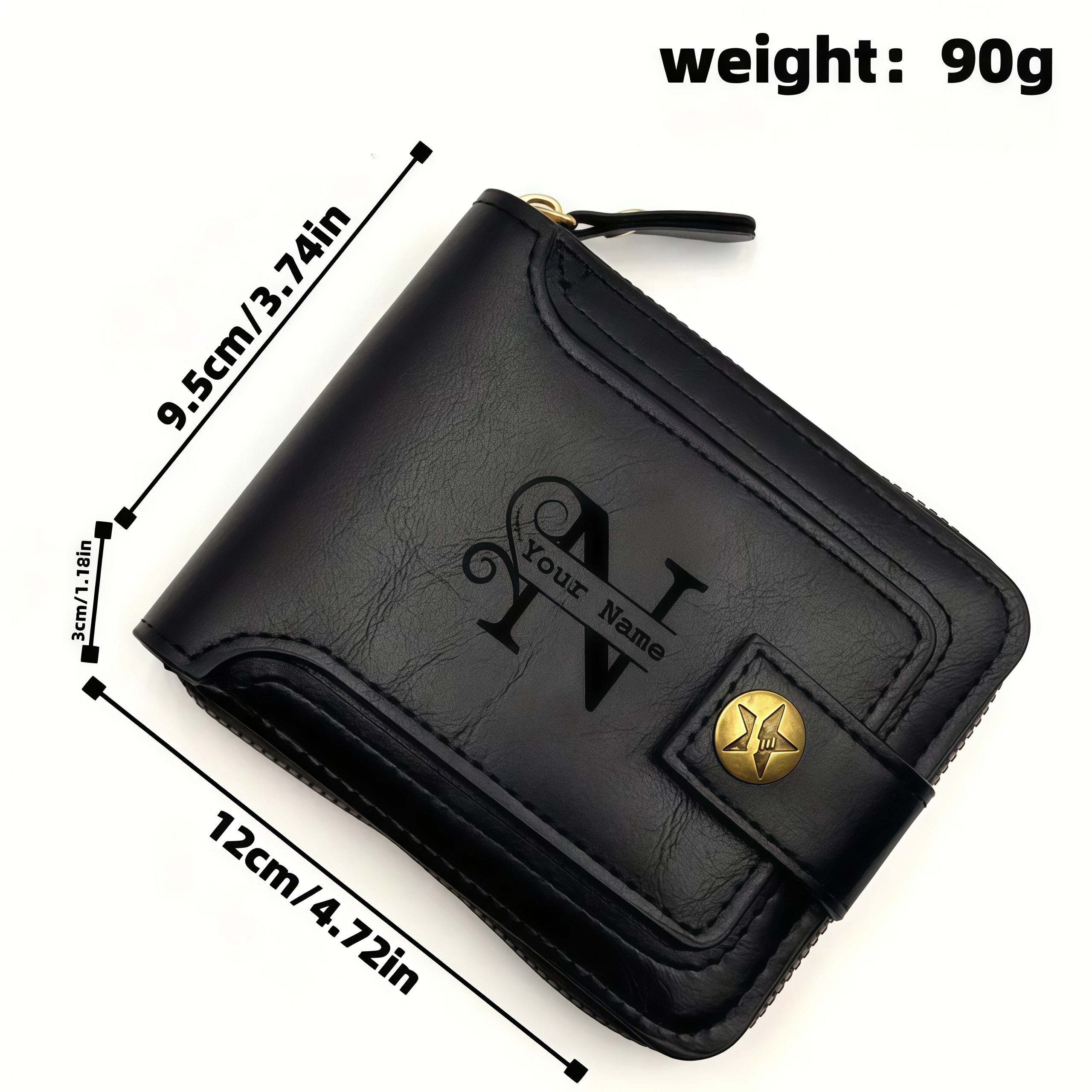 Men's Custom Wallet - Personal – Personalized Name Box Bewertung und Preis