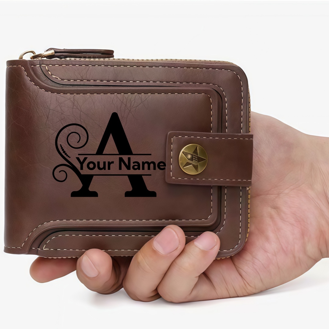 Men's Custom Wallet - Personal – Personalized Name Box Bewertung und Preis