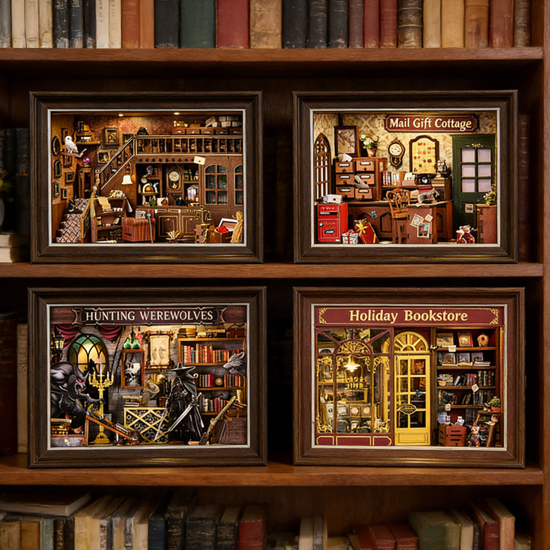 DIY 3D Wooden Book Nook Kit Mi – Engraved Wood Frame Bewertung und Preis