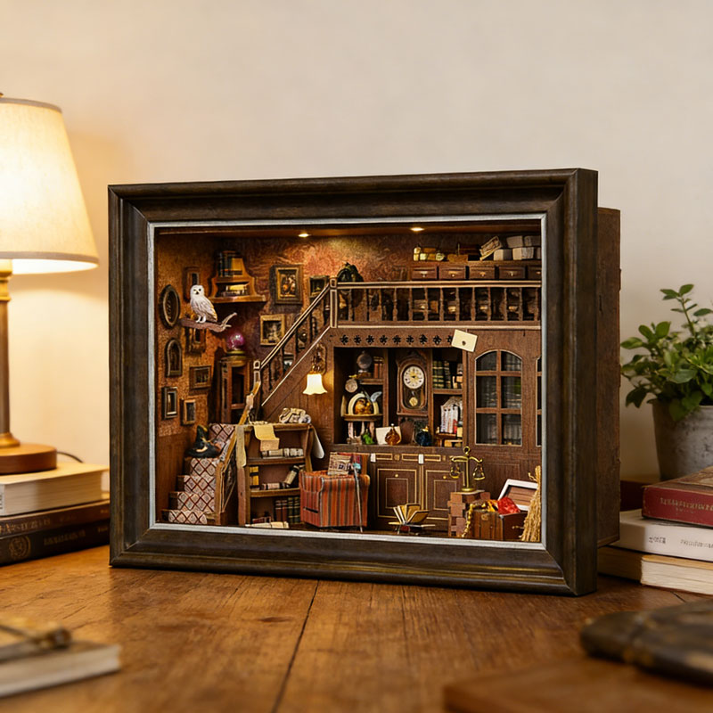 DIY 3D Wooden Book Nook Kit Mi – Engraved Wood Frame Bewertung und Preis