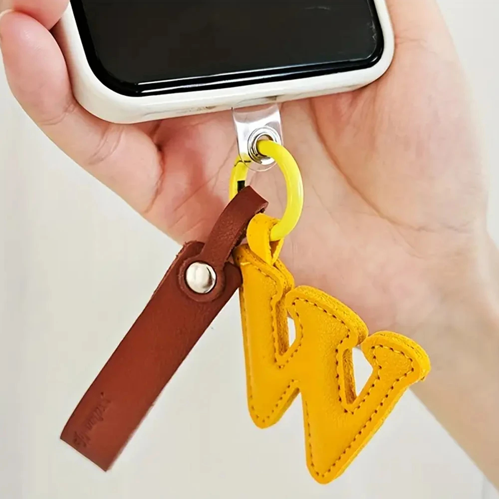 Creative PU Leather 26 Letter  – Monogram Keychain Leather Bewertung und Preis