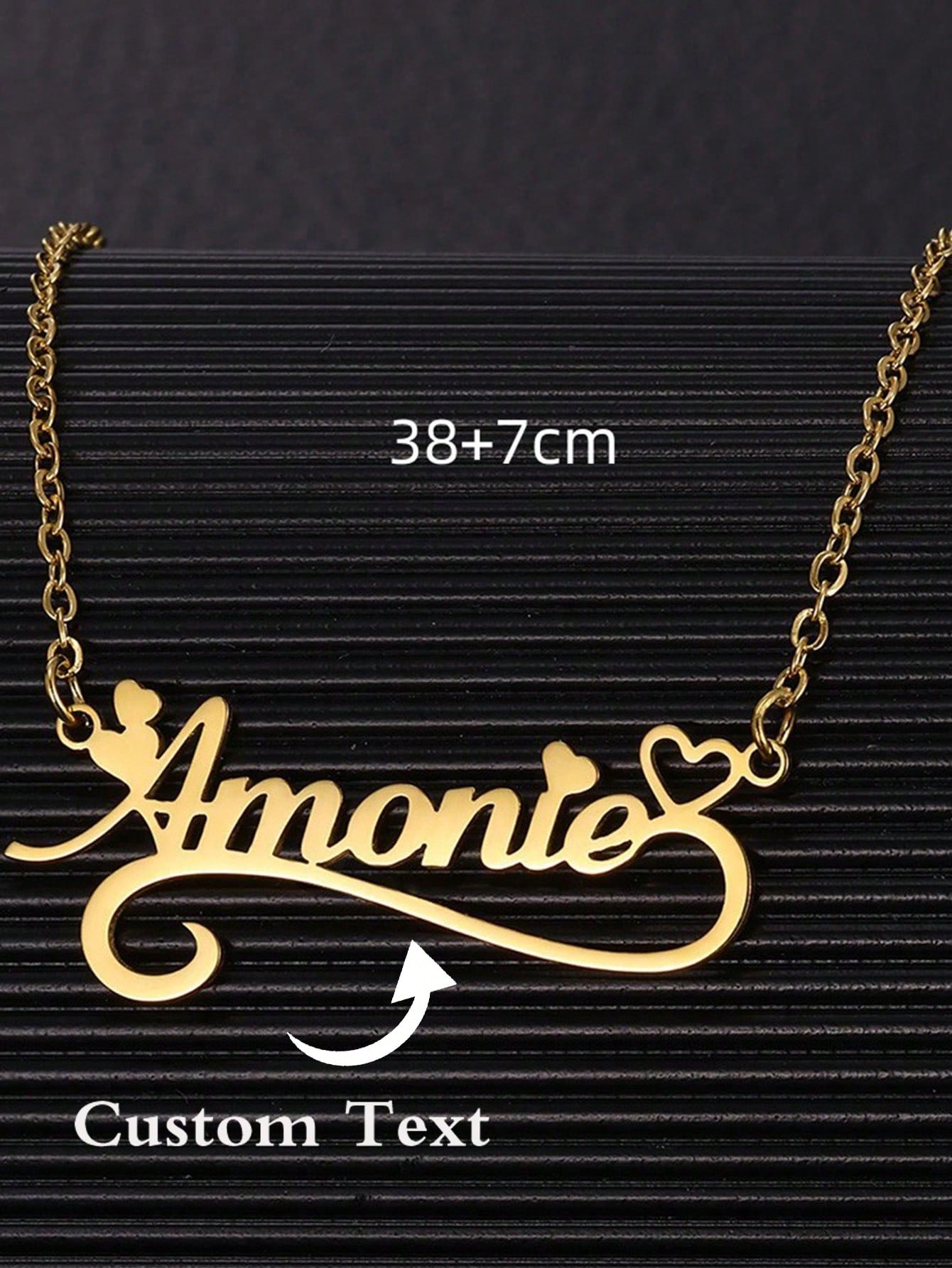 Custom Name Hollow Heart Neckl – Name Necklace Custom Bewertung und Preis
