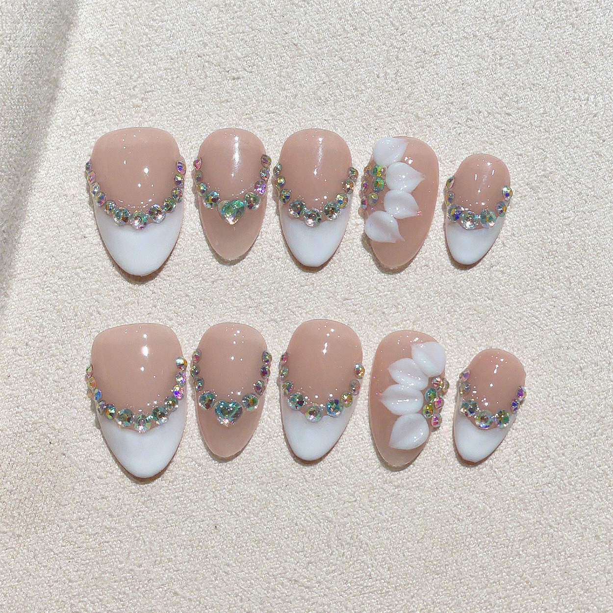10pcs Short Almond Handmade Pr – Pressed Flower Art Bewertung und Preis