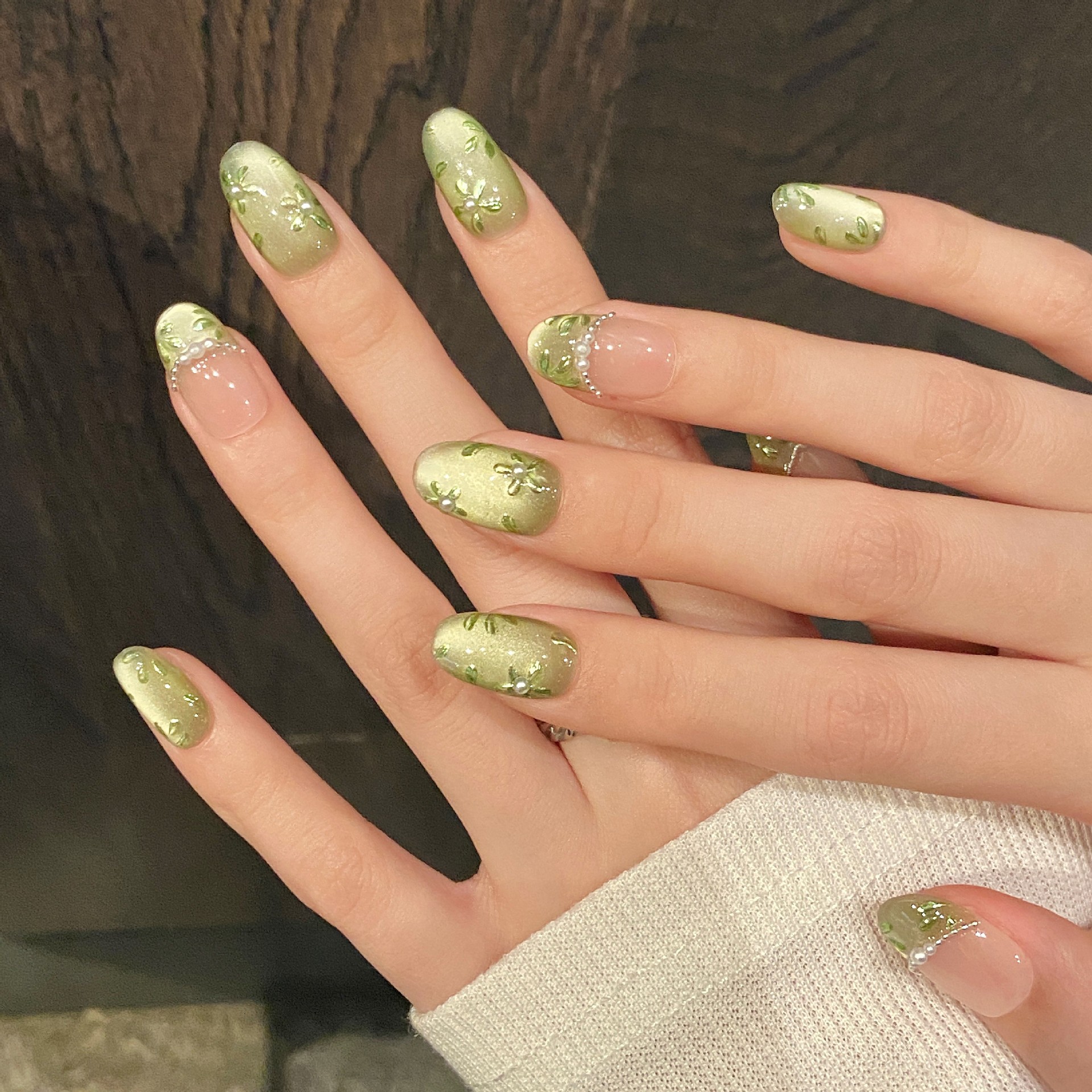 10pcs Handmade Press on Nails  – Pressed Flower Art Bewertung und Preis